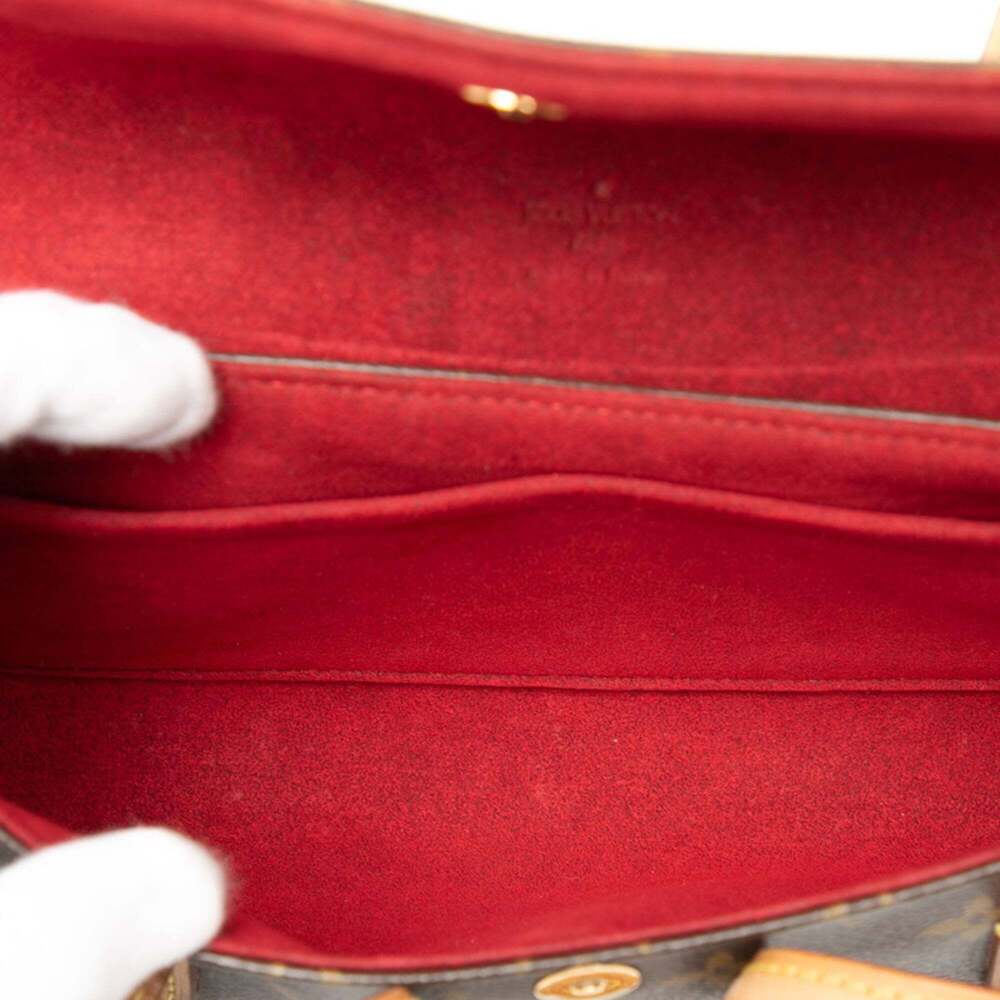 LOUIS VUITTON Authentic Brown Monogram Leather Bag - Picture 4 of 6